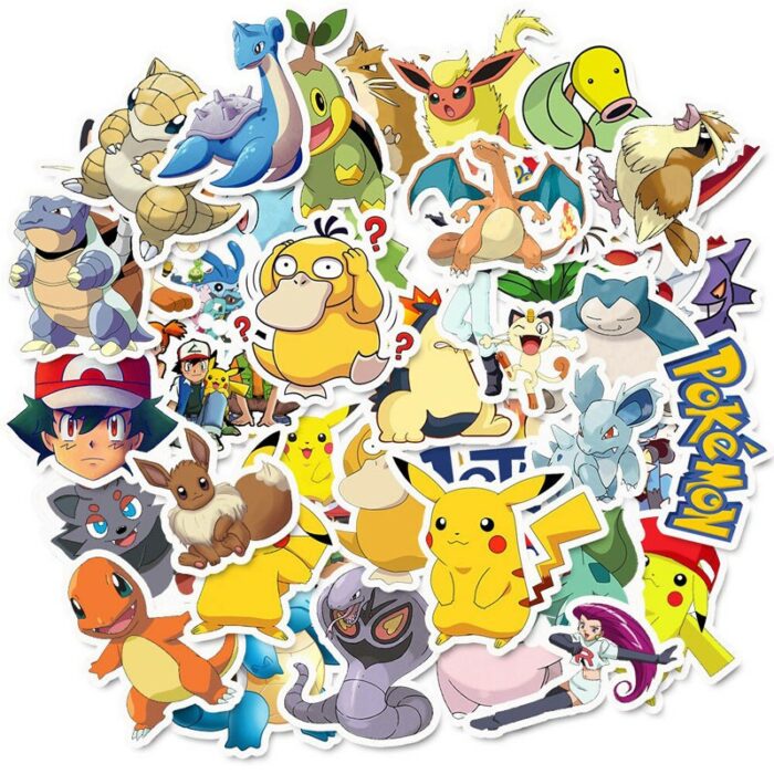 50 Stickers Pokemon