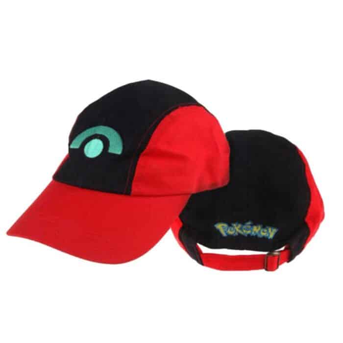 Casquette Pokemon Dresseur Noir Rouge