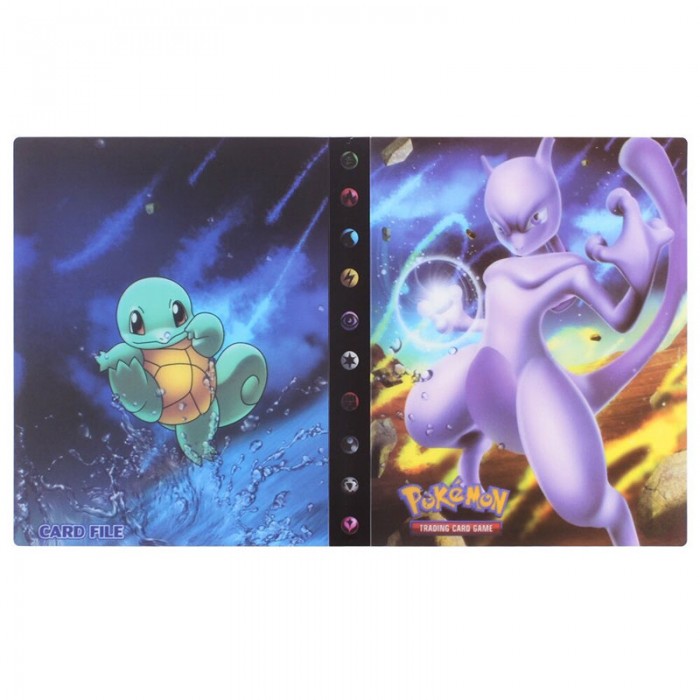 Classeur Pokemon Mewtwo et Carapuce