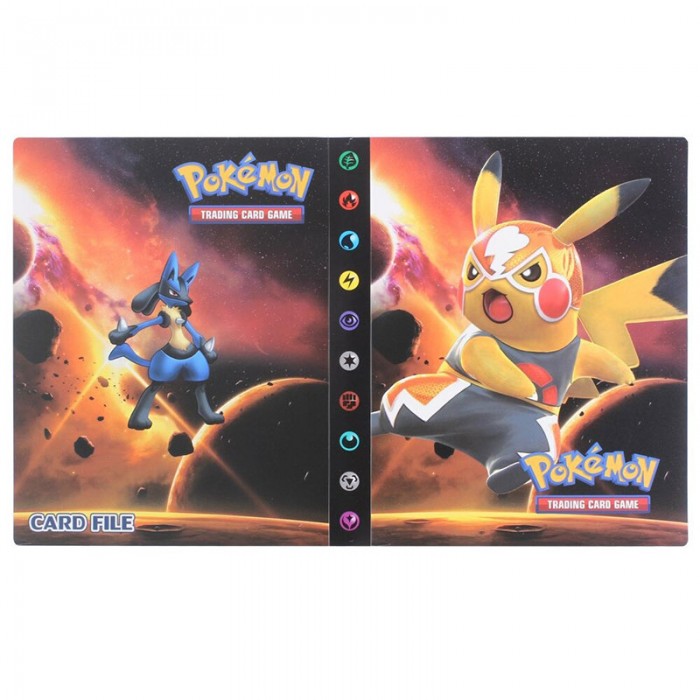 Classeur Pokemon Pikachu et Lucario