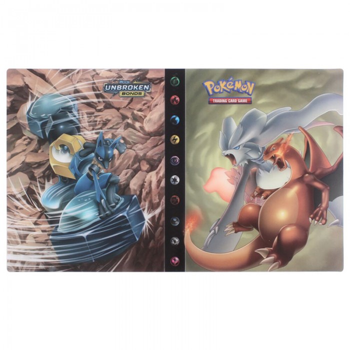 Classeur Pokemon Reshiram et Dracaufeu