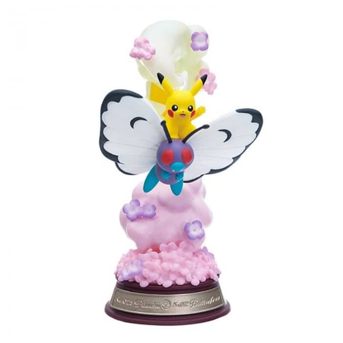 Figurine Pokemon Pikachu et Papilusion