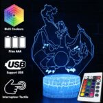 Lampe 3D Dracaufeu