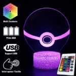 Lampe 3D Pokeball