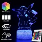 Lampe 3D de Pikachu