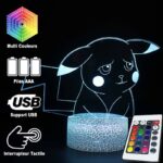 Lampe Led 3D Pikachu