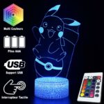 Lampe Pikachu Pokeball 3D