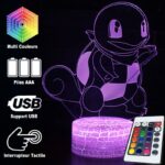 Lampe Pokemon 3D Carapuce
