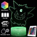 Lampe Pokemon 3D Ectoplasma Gigamax