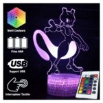 Lampe Pokemon 3D Mewtwo