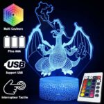 Lampe Pokemon Dracaufeu 3D