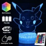 Lampe Pokemon Pikachu 3D