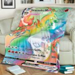 Plaid Carte Pokemon Dracaufeu Gigamax VMAX