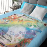 Plaid Carte Pokemon Dracaufeu Rainbox