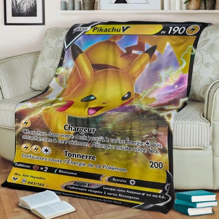 Plaid Cartge Pokemon Pikachu V