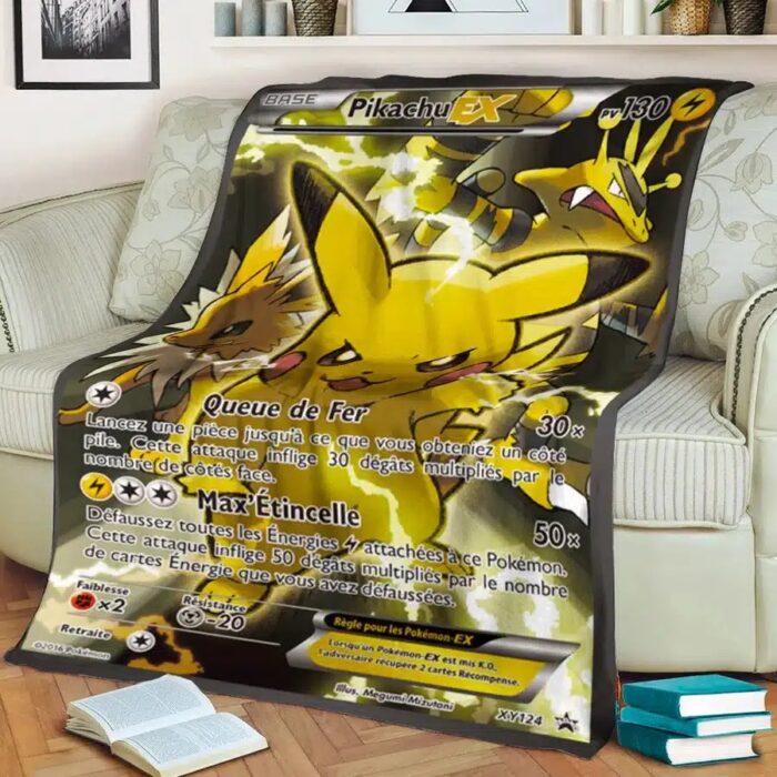 Plaid Pokemon Carte Pikachu EX