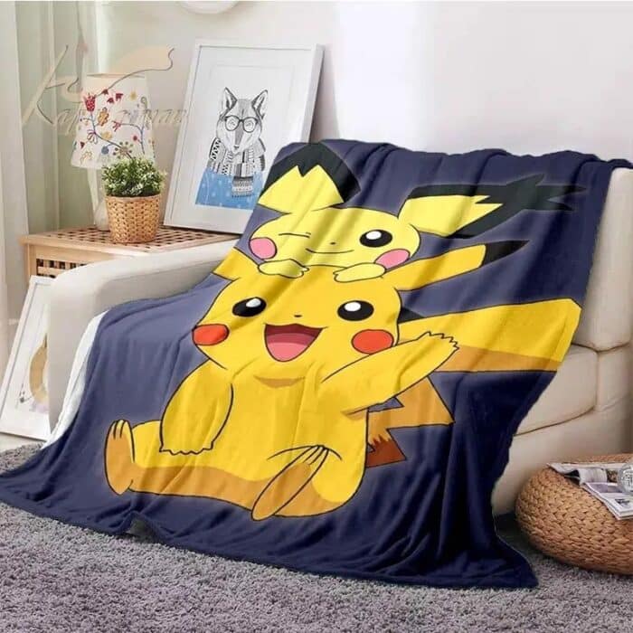Plaid Pokemon Pichu et Pikachu