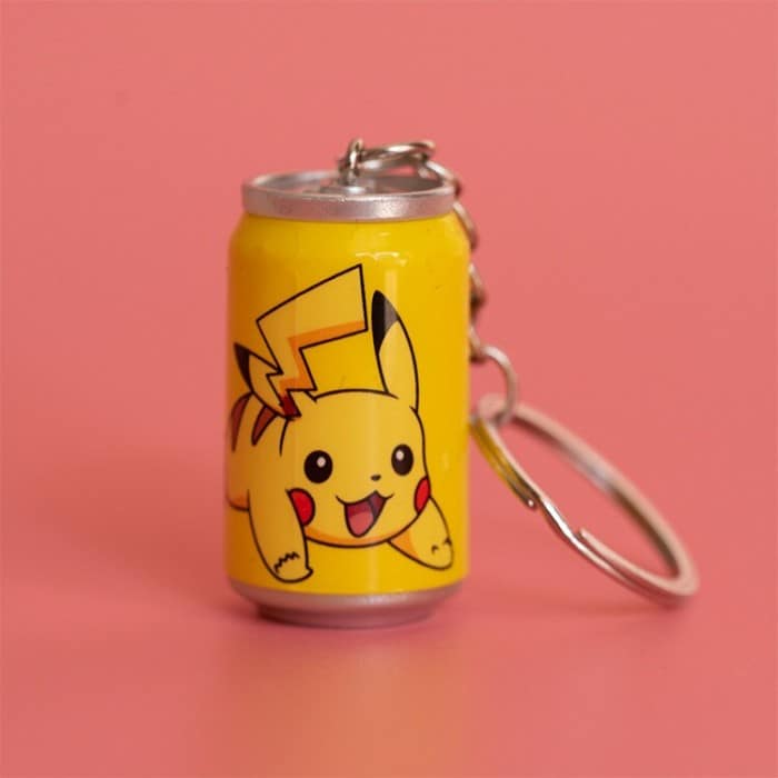 Porte Cle Pokemon Pikachu Canette
