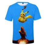 T Shirt Pokemon Detective Pikachu Dracaufeu