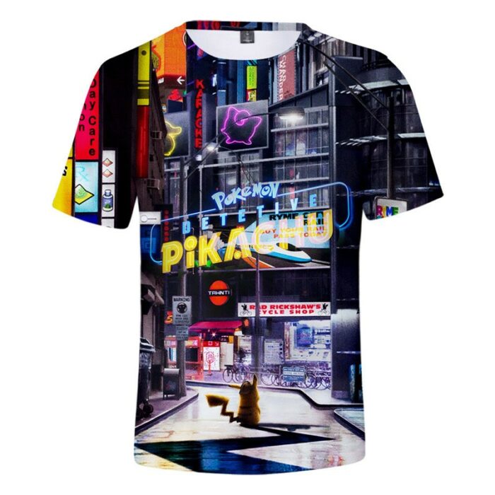 T Shirt Pokemon Detective Pikachu Ville