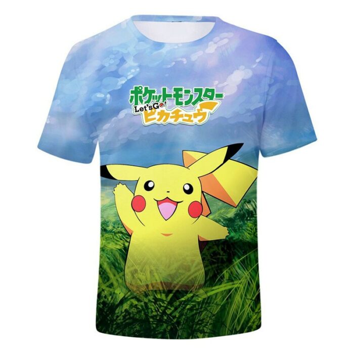T Shirt Pokemon Let's Go Pikachu