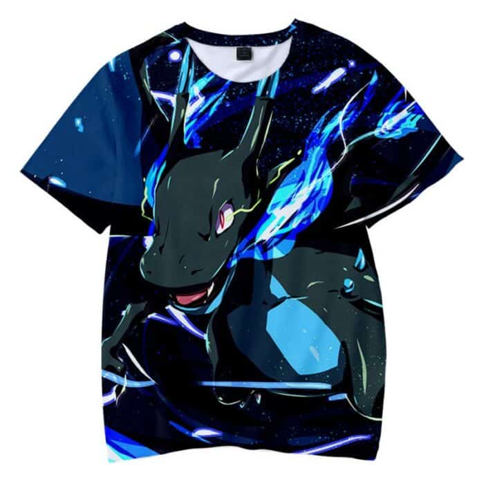 T Shirt Pokemon Mega Dracaufeu