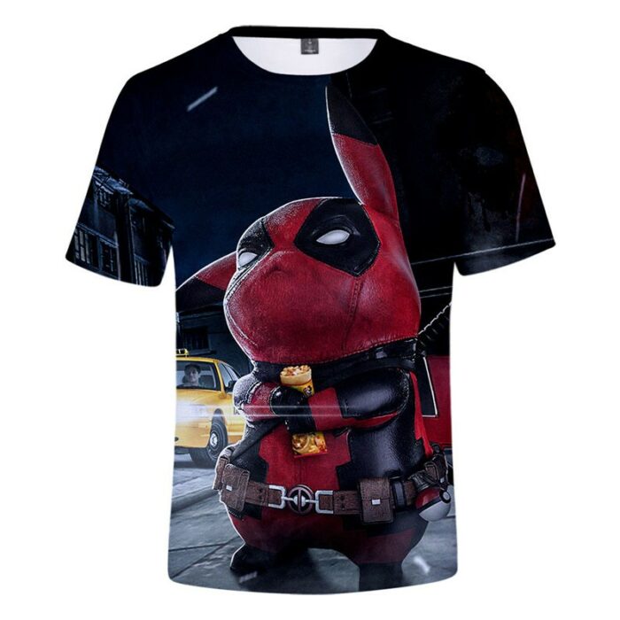T Shirt Pokemon Pikachu Deadpool