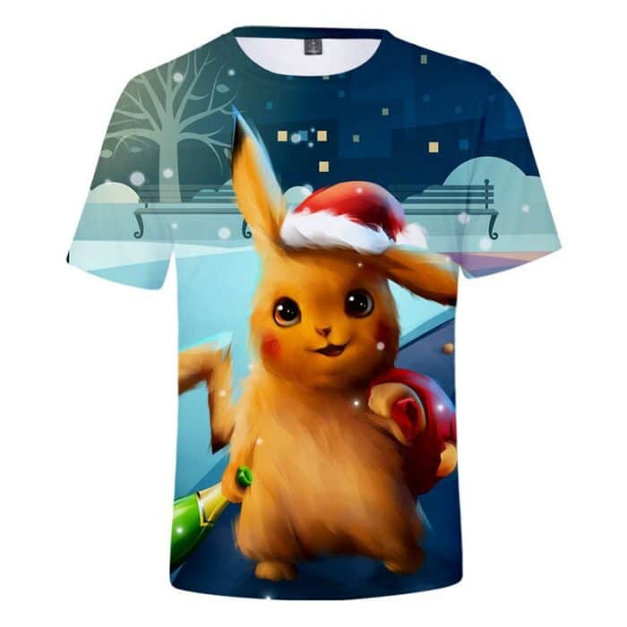 T Shirt Pokemon Pikachu NoÃ«l