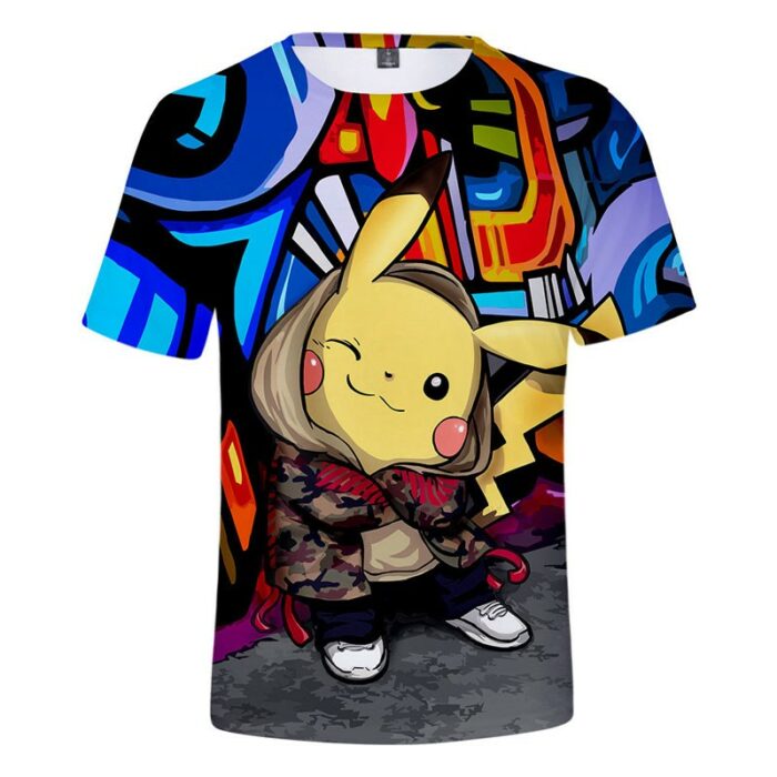 T Shirt Pokemon Pikachu Street