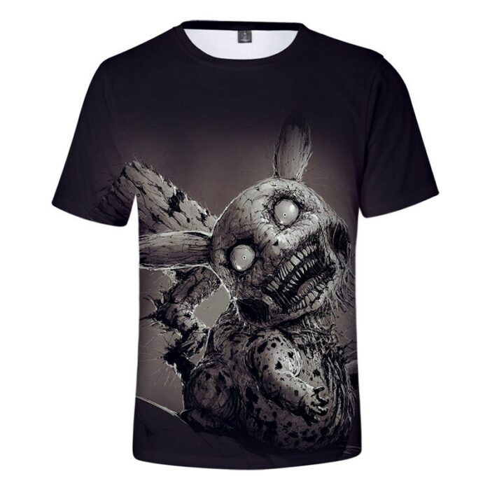 T Shirt Pokemon Pikachu Zombie