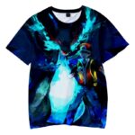 T Shirt Pokemon Red Et Dracaufeu X