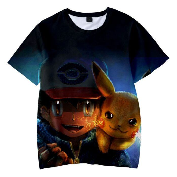 T Shirt Pokemon Sacha Pikachu