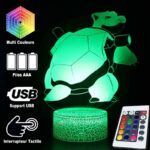lampe pokemon 3d tortank