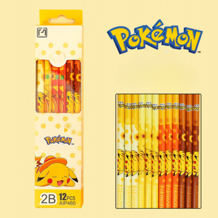 Pack de 12 Crayons Pokemon