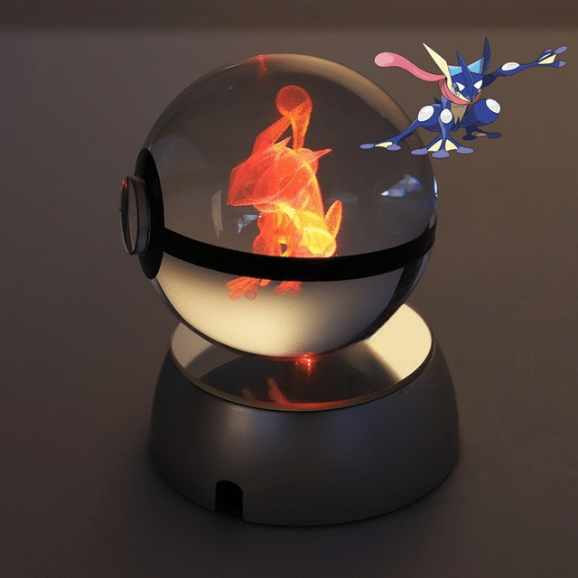 PokeÌball Lumineuse en Cristal PokeÌmon Amphinobi
