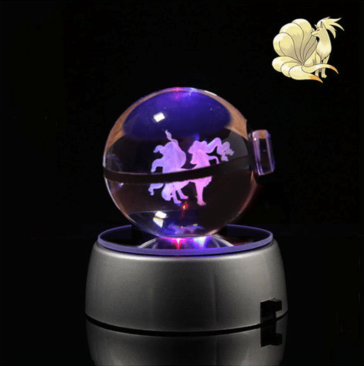 PokeÌball Lumineuse en Cristal PokeÌmon Feunard