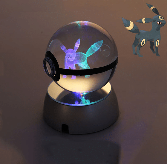 PokeÌball Lumineuse en Cristal PokeÌmon Noctali