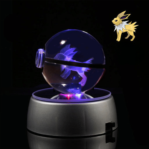 PokeÌball Lumineuse en Cristal PokeÌmon Voltali